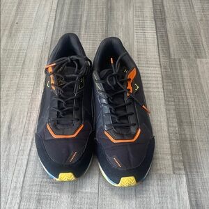 Stylish Black and Orange Athletic Shoes
